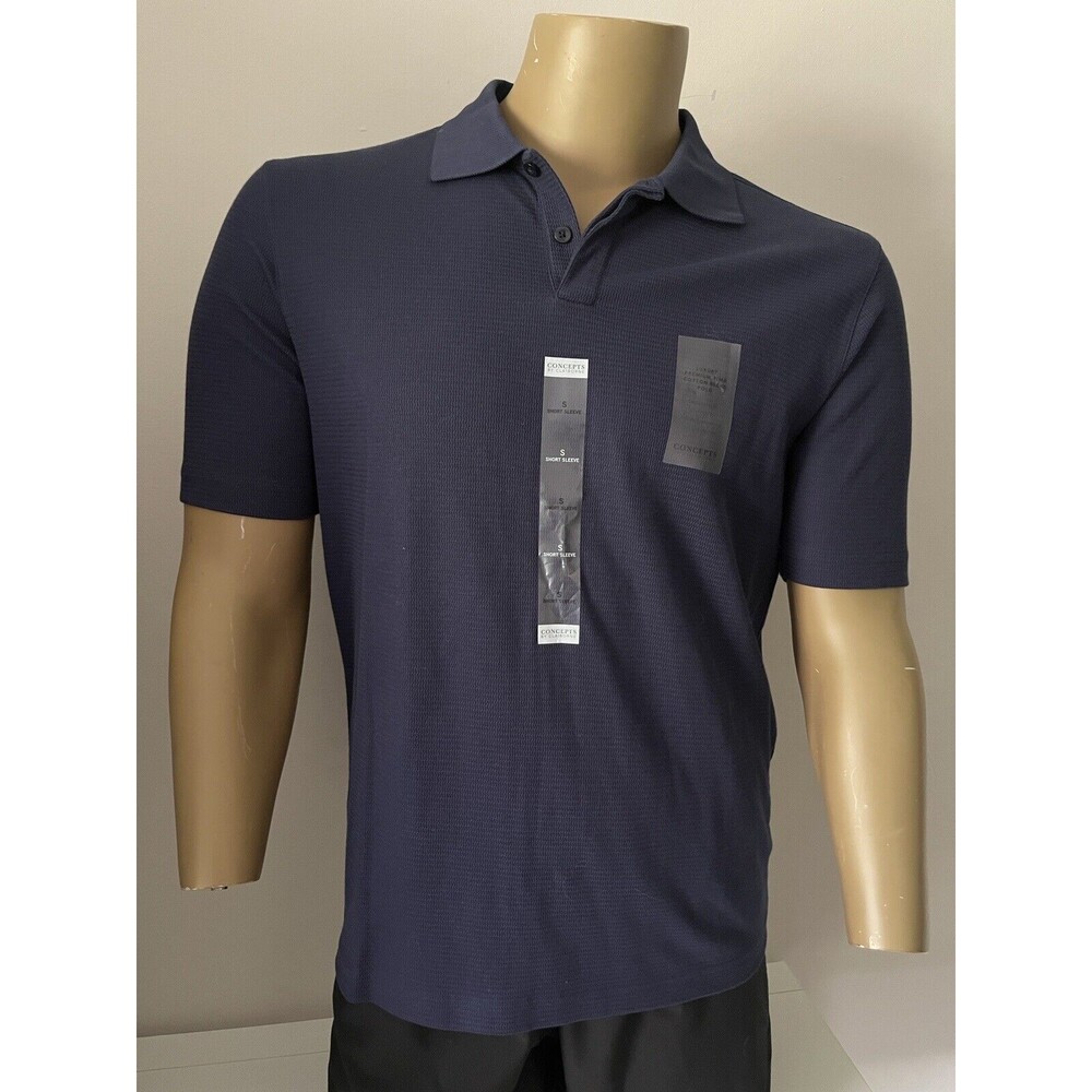 Concepts by Claiborne Luxury Premium Pima Cotton Blend Men’s Polo Small Navy
